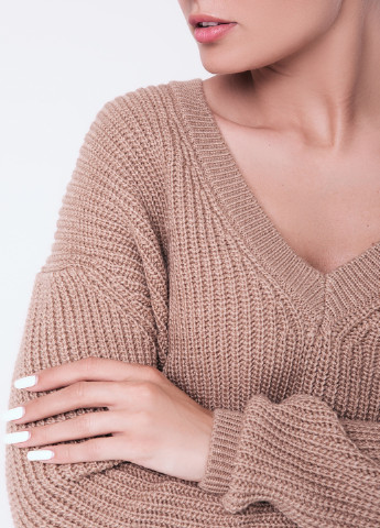 Светло-коричневый демисезонный джемпер пуловер Sewel