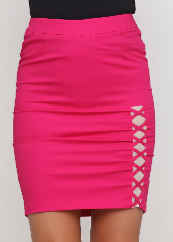 Розовая кэжуал однотонная юбка Nemo карандаш