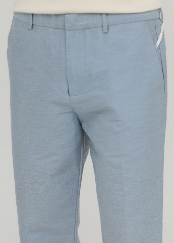 Голубые кэжуал демисезонные классические, укороченные брюки JACK&JONES