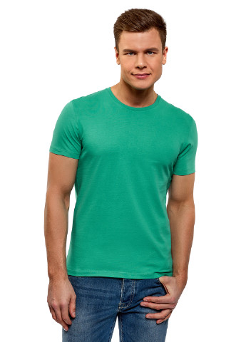Зеленая футболка Oodji
