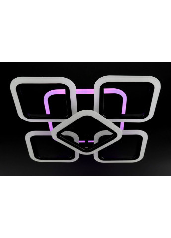 Люстра потолочная LED с пультом A2400/4+1S-RGB-bk Черный 11х41х55 см. Sunnysky (253628431)