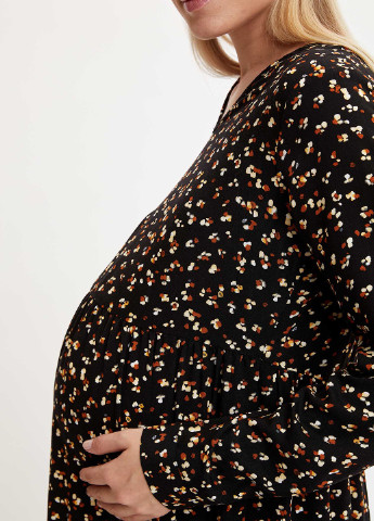 Черное кэжуал платье для беременных DeFacto