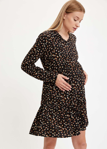 Чорна кежуал плаття для вагітних DeFacto
