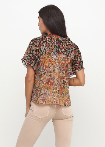 Бежевая летняя блуза Zara