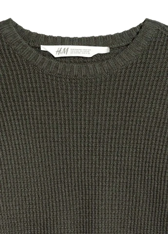 Оливковый (хаки) демисезонный джемпер H&M