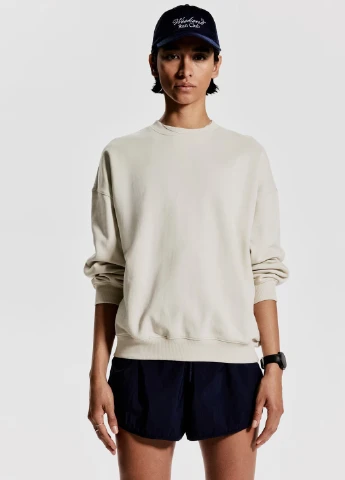 Кремовий світшот H&M напис без декору (369944348)