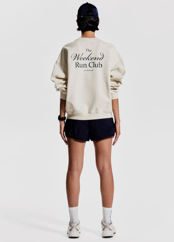 Кремовий світшот H&M напис без декору (369944348)