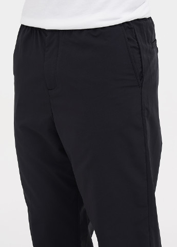 Черные спортивные демисезонные укороченные, зауженные брюки H&M