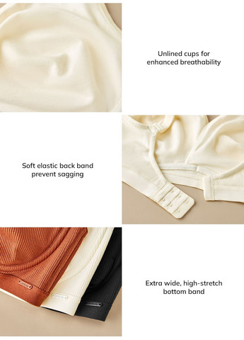 Світло-бежевий мінімайзер бюстгальтер SHEIN з кісточками бавовна