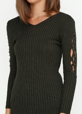 Оливковий (хакі) демісезонний пуловер пуловер Edda