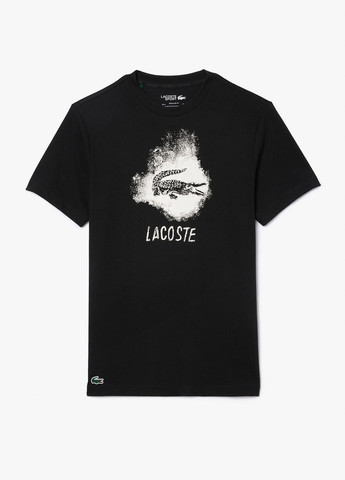 Чорна футболка Lacoste