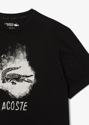 Чорна футболка Lacoste