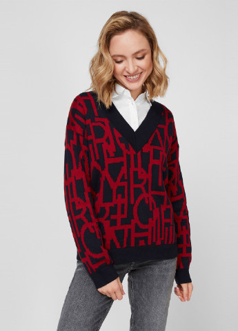 Комбинированный демисезонный пуловер пуловер Tommy Hilfiger