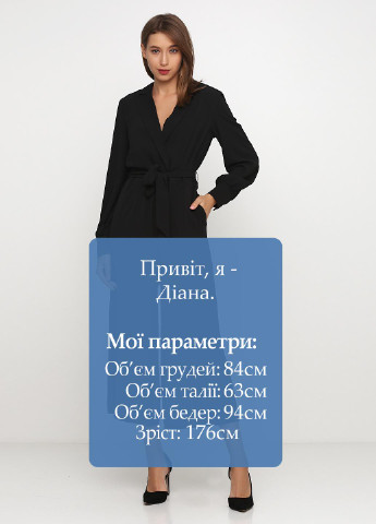 Комбинезон H&M комбинезон-брюки чёрный деловой