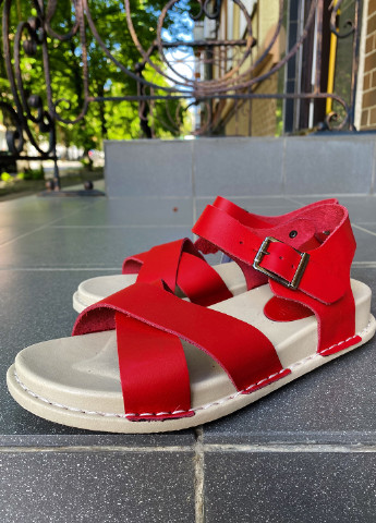 Женские кэжуал сандалии ALTURA красного цвета на ремешке