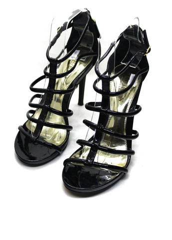 Черные босоножки Ralph Lauren с ремешком плетение