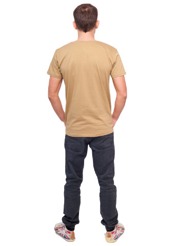 Хаки (оливковая) демисезонная футболка мужская Наталюкс 11-1312