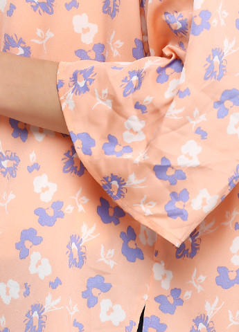 Накидка H&M цветочная персиковая кэжуал