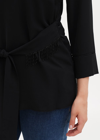 Чорна блуза Sassofono Club