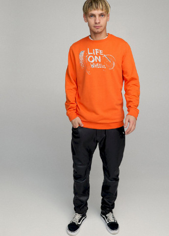 Оранжевый свитшот мужской basic /no flis/ YAPPI (252258674)