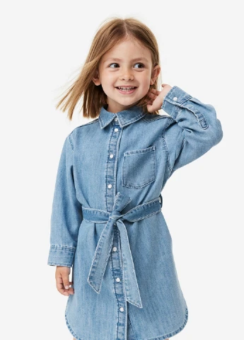 Голубое платье H&M (293057572)