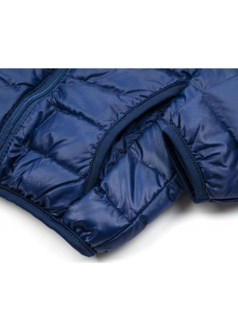 Темно-синяя демисезонная куртка пуховая (ht-580t-116-blue) Kurt