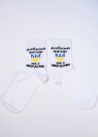 Шкарпетки Тризуб Without написи білі кежуали