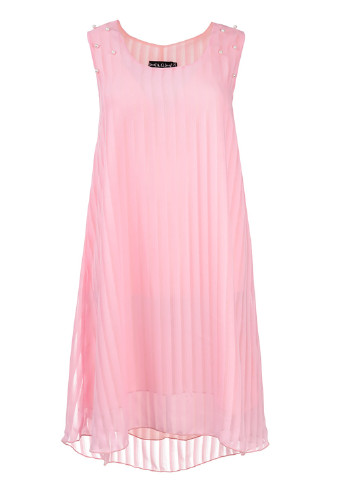 Светло-розовое кэжуал платье A.G. однотонное