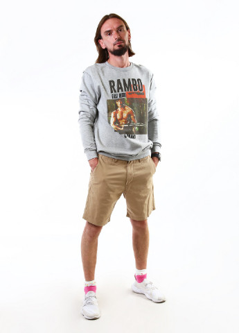 Сірий світшот G-brand малюнок (304063635)