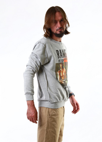 Сірий світшот G-brand малюнок (304063635)