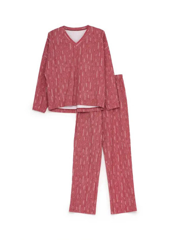 Рожева всесезон піжами (лонгслів, штани) лонгслів + брюки Ellen