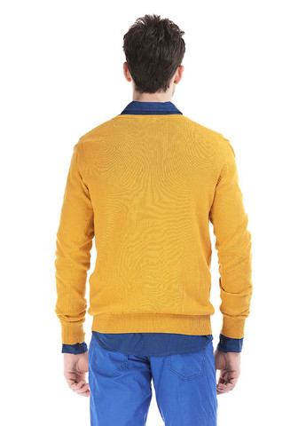 Желтый демисезонный пуловер пуловер Яavin