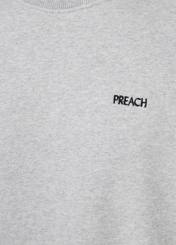Сірий світшот Preach меланж вишивка (332364954)
