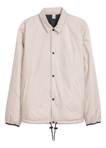 Светло-бежевая демисезонная куртка двусторонняя H&M