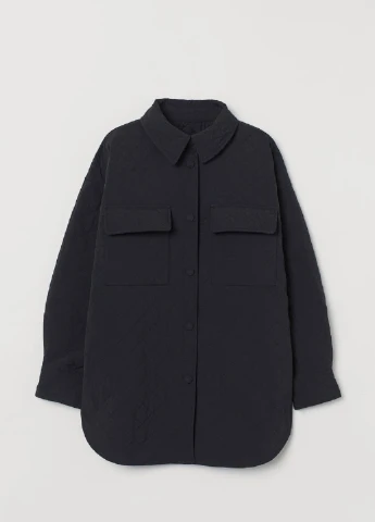 Черная демисезонная куртка H&M