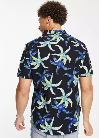 Черная кэжуал рубашка с цветами Levi's