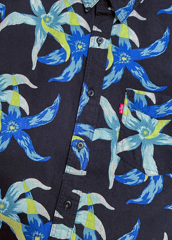 Черная кэжуал рубашка с цветами Levi's
