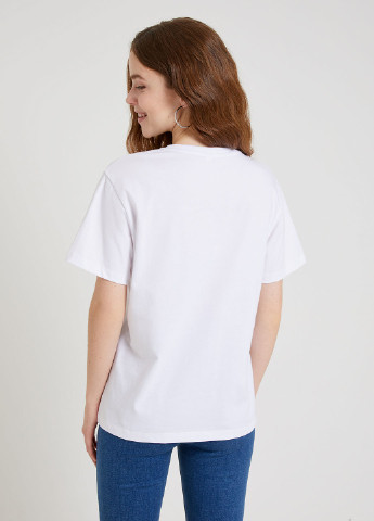 Біла літня футболка SELA