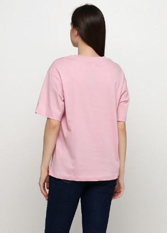 Розовая летняя футболка Monki
