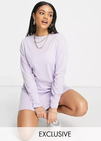 Бузкова кежуал сукня Missguided однотонна