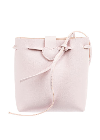 Сумка Usupso сумка-мішок однотонна світло-рожева кежуал