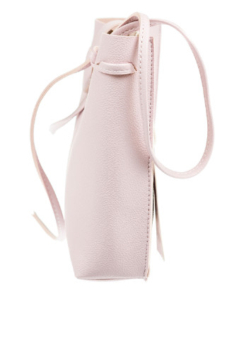 Сумка Usupso сумка-мішок однотонна світло-рожева кежуал