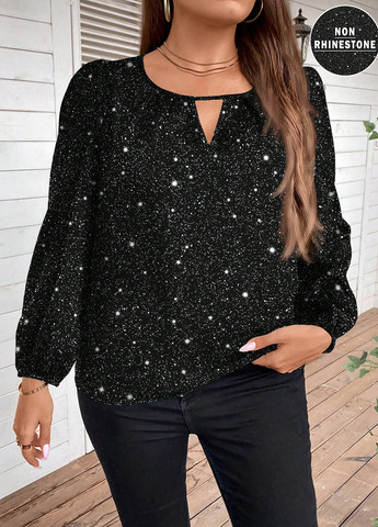 Чёрная блуза SHEIN