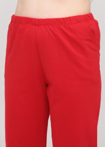 Красные домашние демисезонные брюки Трикомир