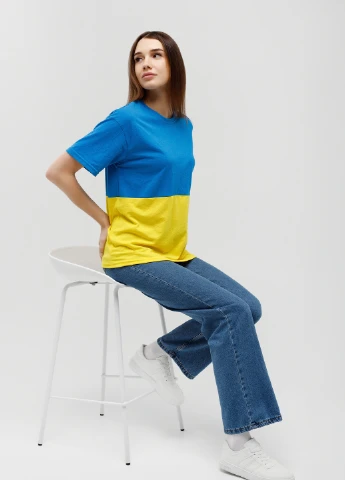Комбинированная футболка No Brand