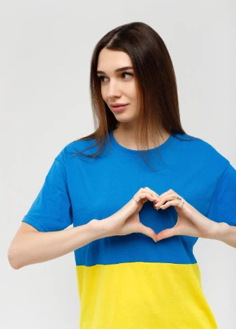 Комбинированная футболка No Brand