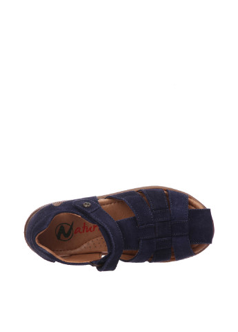 Темно-синие кэжуал сандалии Naturino на липучке