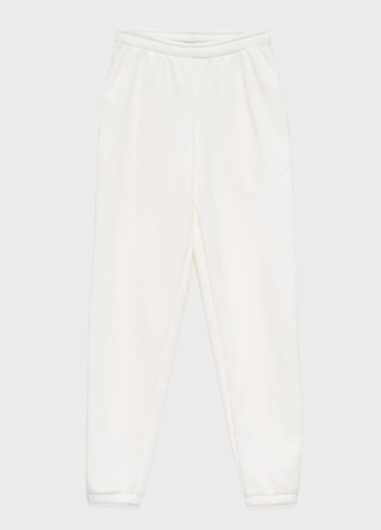 Спортиві брюки-джогери жіночі на флісі KASTA design джогери однотонні молочні спортивні поліестер, трикотаж, фліс