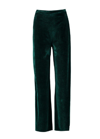Темно-зеленые кэжуал демисезонные клеш брюки Boohoo