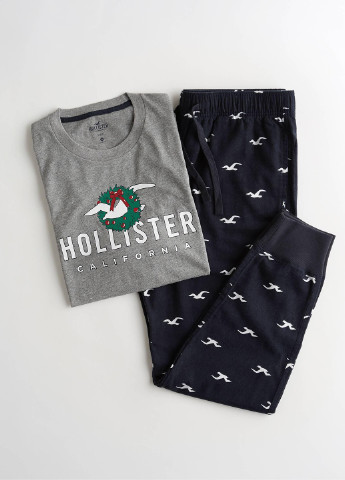 Пижама (лонгслив, брюки) Hollister (177788317)